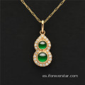 Jade Jadeite Gourd Clavicle Ckavicle Chain Chain Chain Chavicle Pendence